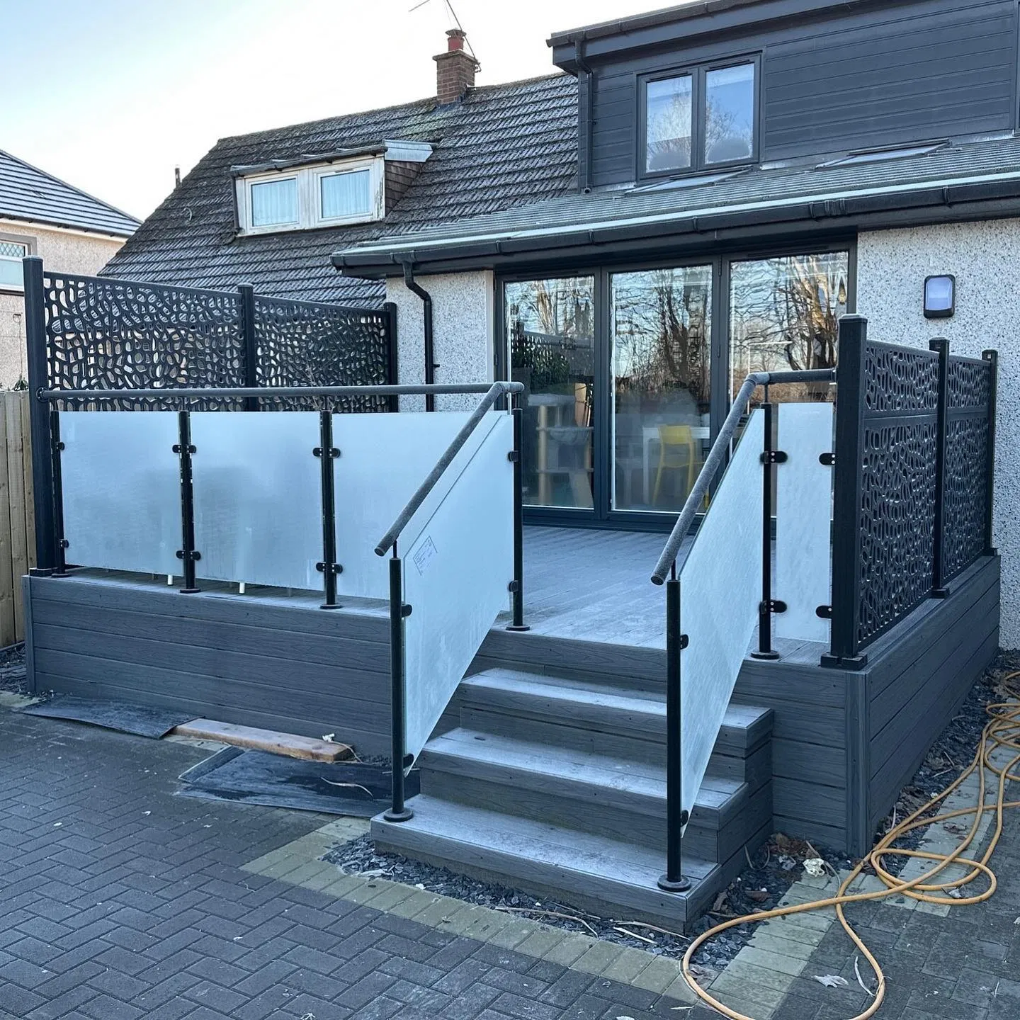 Modern Balcony Frameless Aluminum Glass Balustrades Systems