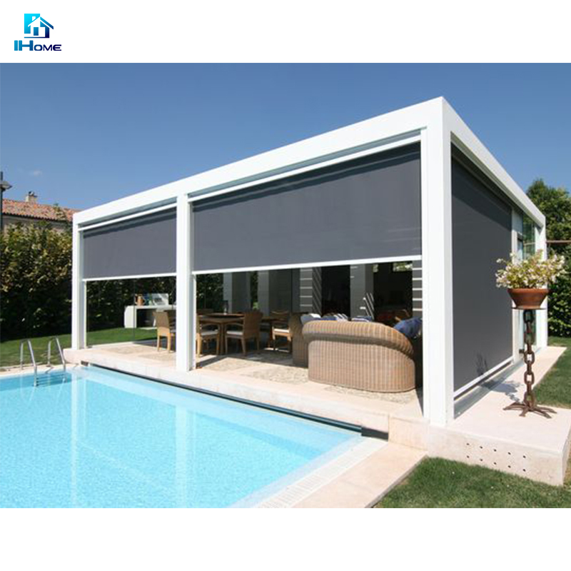 Freestanding & Wall Mounted Sunshade Rainproof Aluminium Louver Pergola Roof Outdoor for Living Areas
