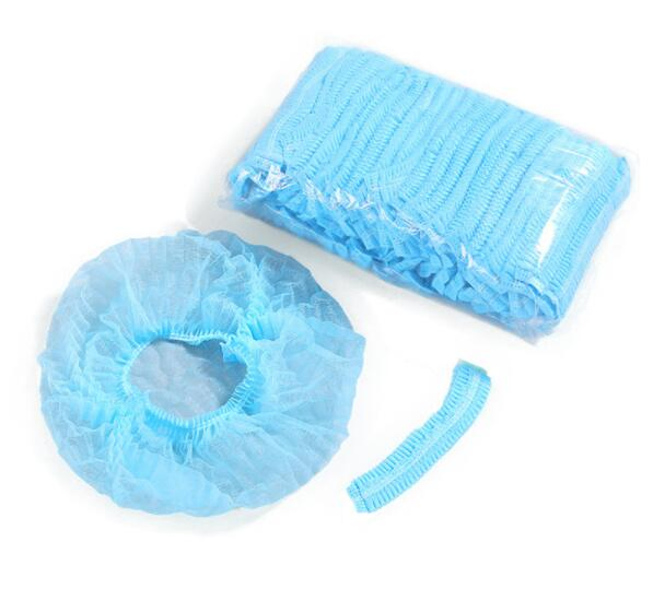 Food Processing Disposable Mob Caps Clipped Hair Head Cover Net Medical Disposable Head Covers Work Cap