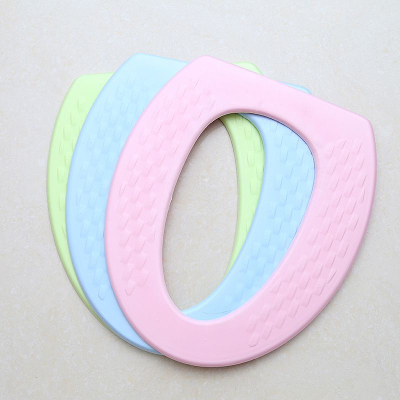 Warmer Waterproof Toilet Seat Cover Pad Soft Mat Adhesive Cloth Cushion Sticker Wbb15783