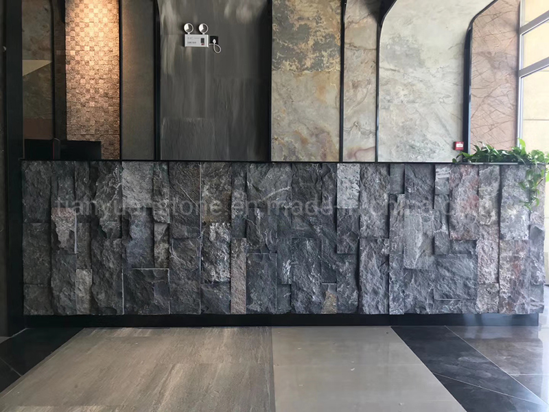 Chinese Blue Limestone Wall Cover
