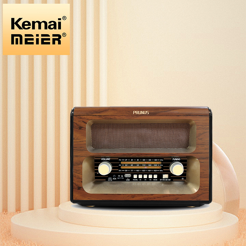 Hot Selling Wooden Stereo Radio with Bluetooth Sound Quality Vintage Wooden Box Brand Radio