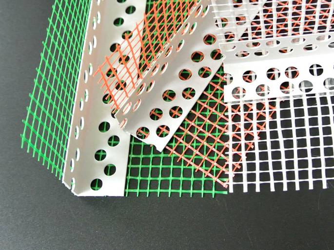 5cm Width 60– 180 G/M2 4X4mm 5 X5 mm PVC Corner Bead with Fiberglass Mesh