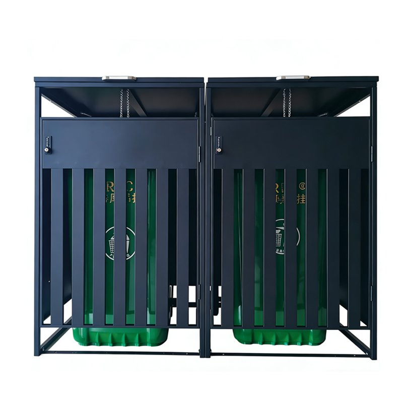 Металлический уличный контейнер для мусора AS-162