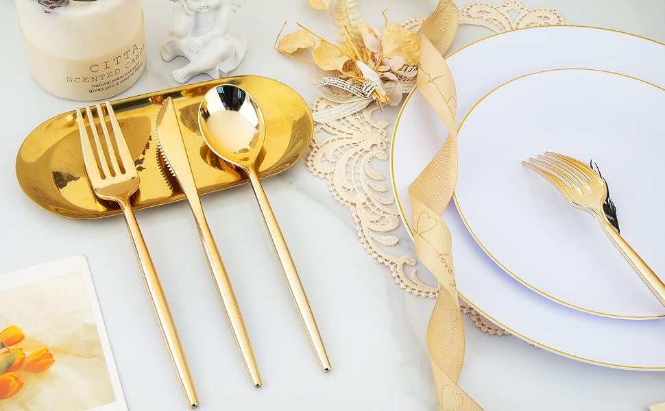 Novelty Modern Flatware Cutlery Disposable Plastic