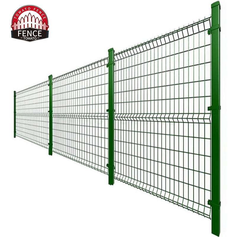 Панели для забора 3D стальные сварные зеленые 6 калибр