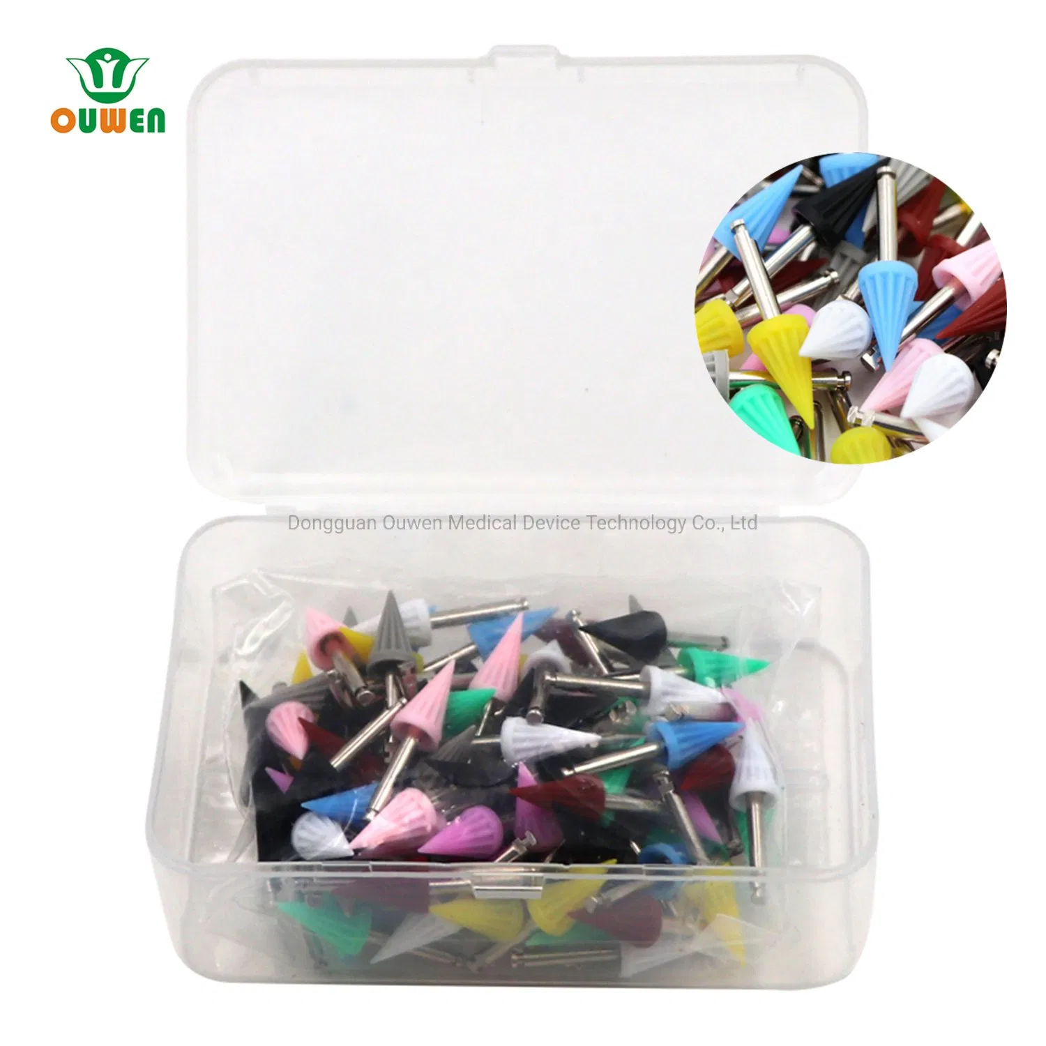 Ouwen New Designed Tapered Polishing Cup/Latch Type Efficient Polishing Dental Prophy Cup