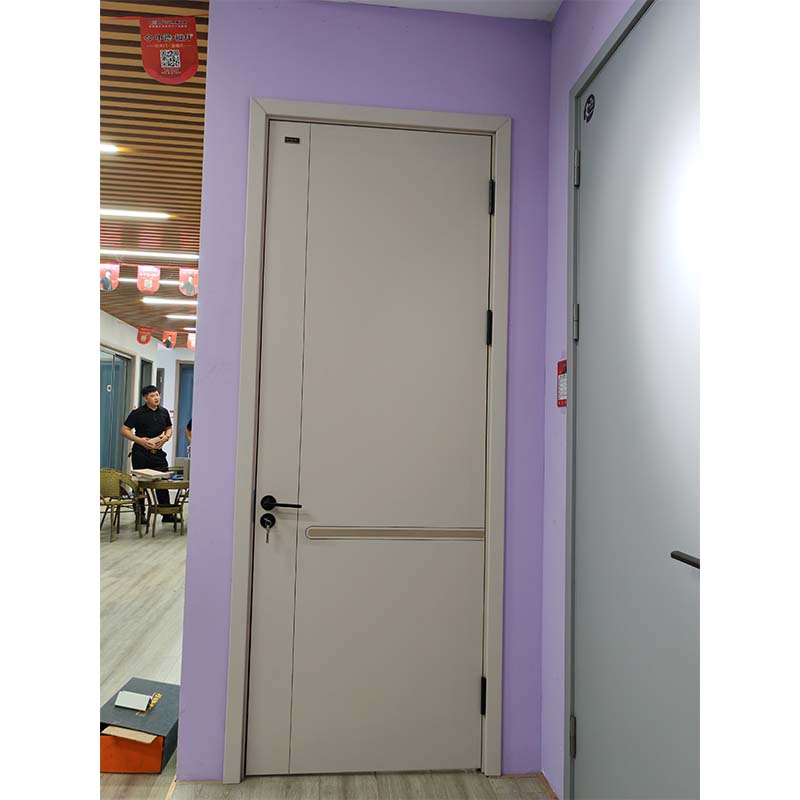 Customized Fire Rated 30 45 90 Min Wood Timber Wood Fire Door with Steel Frame