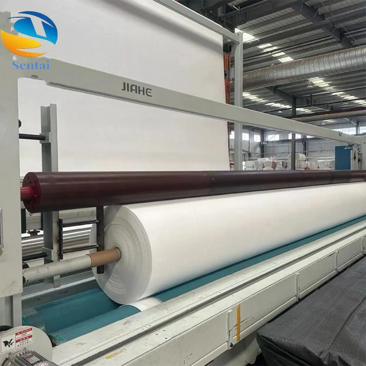 White Polyester/Polypropylene Short Fiber Needle Punched Geotextile Reinforced Geotextile for Aircraft Runway Foundation