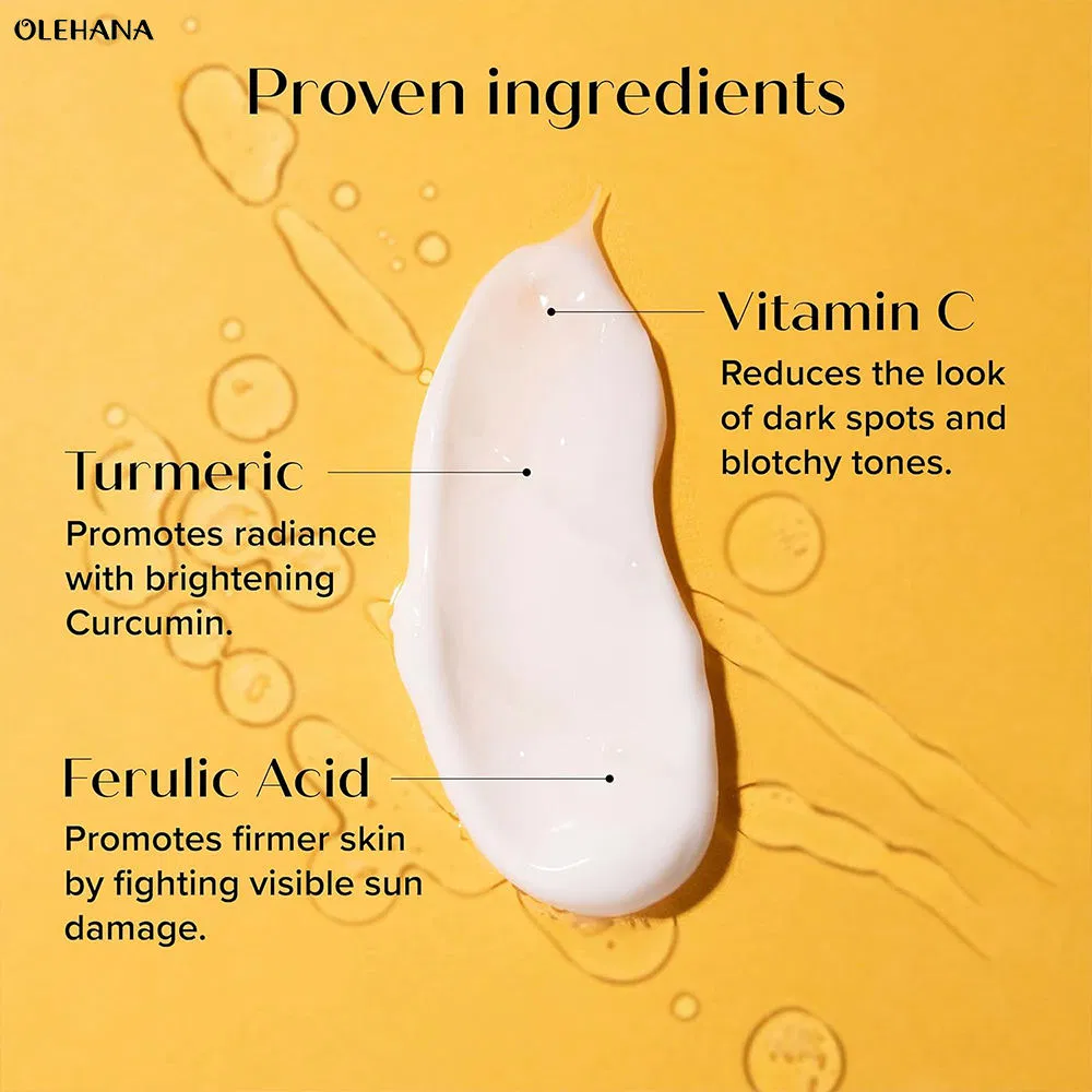 Anti Aging Firming & Brightening, Diminishes Skin Care Body Lotion with Vitamin C and Turmeric