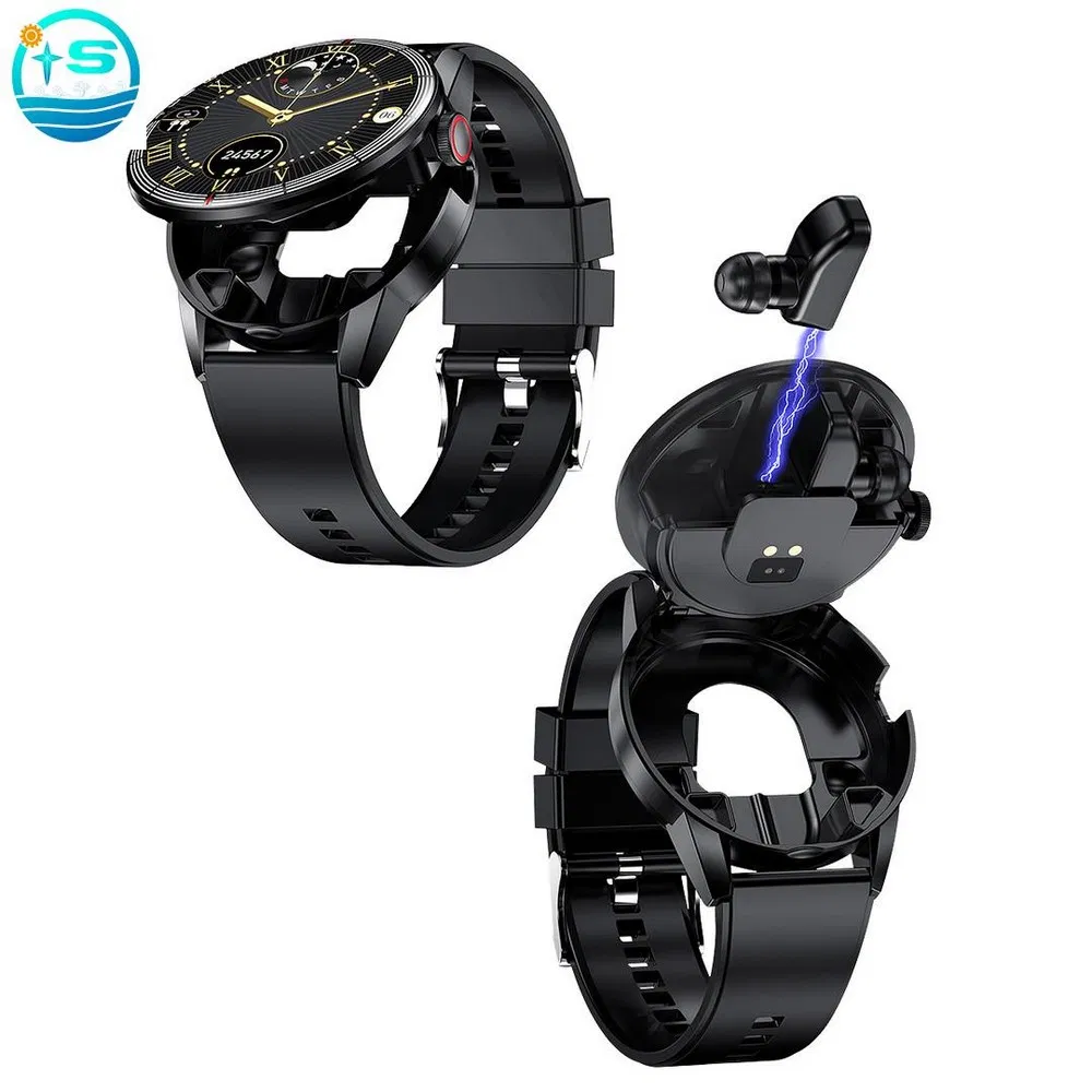 Fashion Sport Smart Watch Waterproof Smart Ring for Men with Earbuds