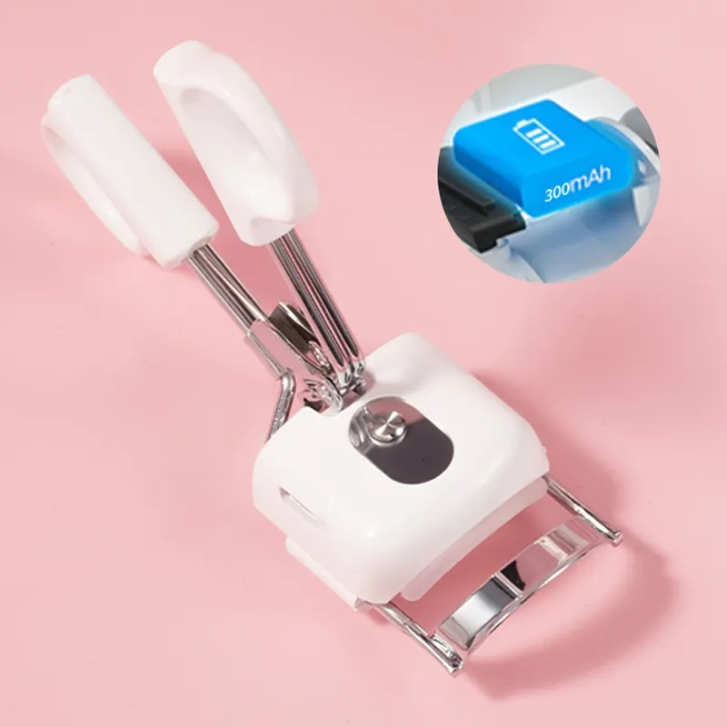 Wholesale Custom Logo Portable Pink Eyelash Curler Rechargeable Electric Heated Eyelash Curler