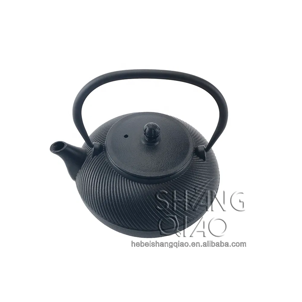 Чугунный чайник с резьбой, 1 л