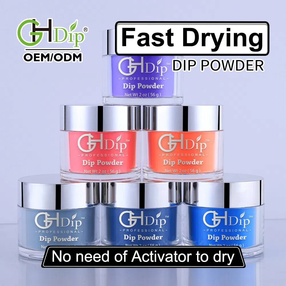 Fast Drying Dipping Powder Nail System, No Need of Activator to Dry
