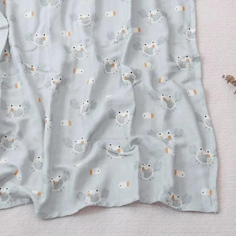 Детское одеяло Happy Flute 120x110 см, хлопок, мультяшный принт