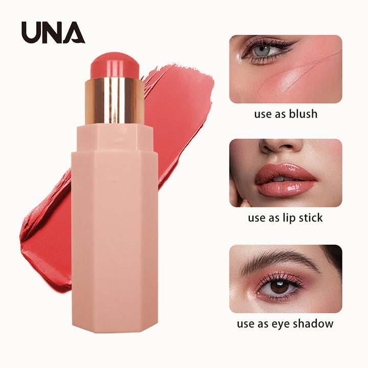 Personalisation No Logo Very Pigmented Private Label Velvet Matte Cream Blush Vegan Cheek Stick Blush Pink