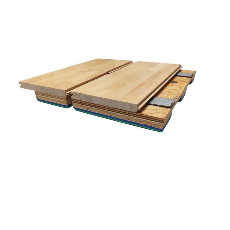 Ldk Maple Solid Wood Anti Slip Basketball Court Wooden Sport Flooring