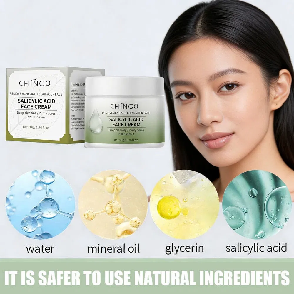 Gently Improves Smooth Refreshing Facial Soothing Moisturizing Anti-Acne Salicylic Acid Face Cream