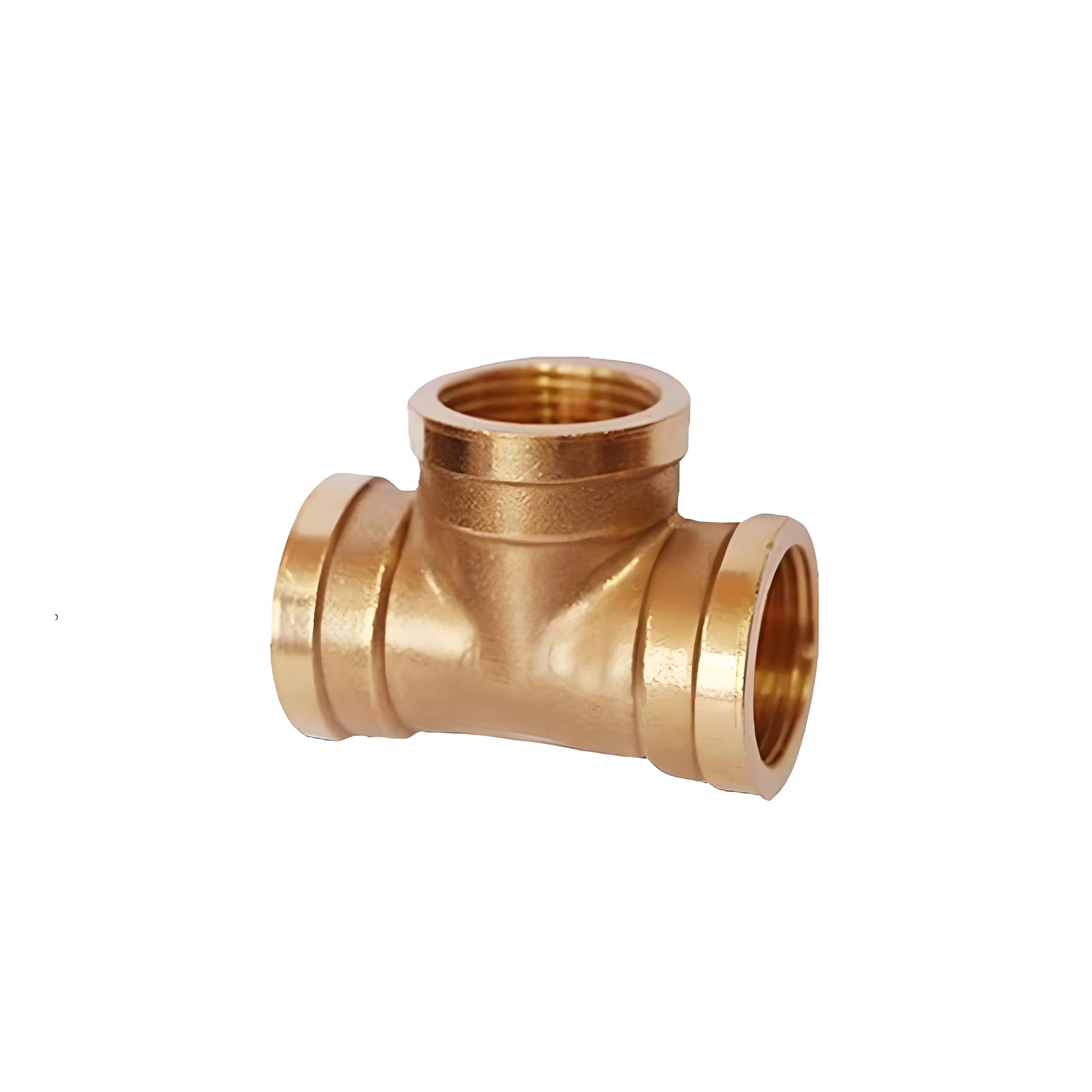 HVAC Copper Pipe for Air Conditioning and Refrigerator Brass Tee Fitting