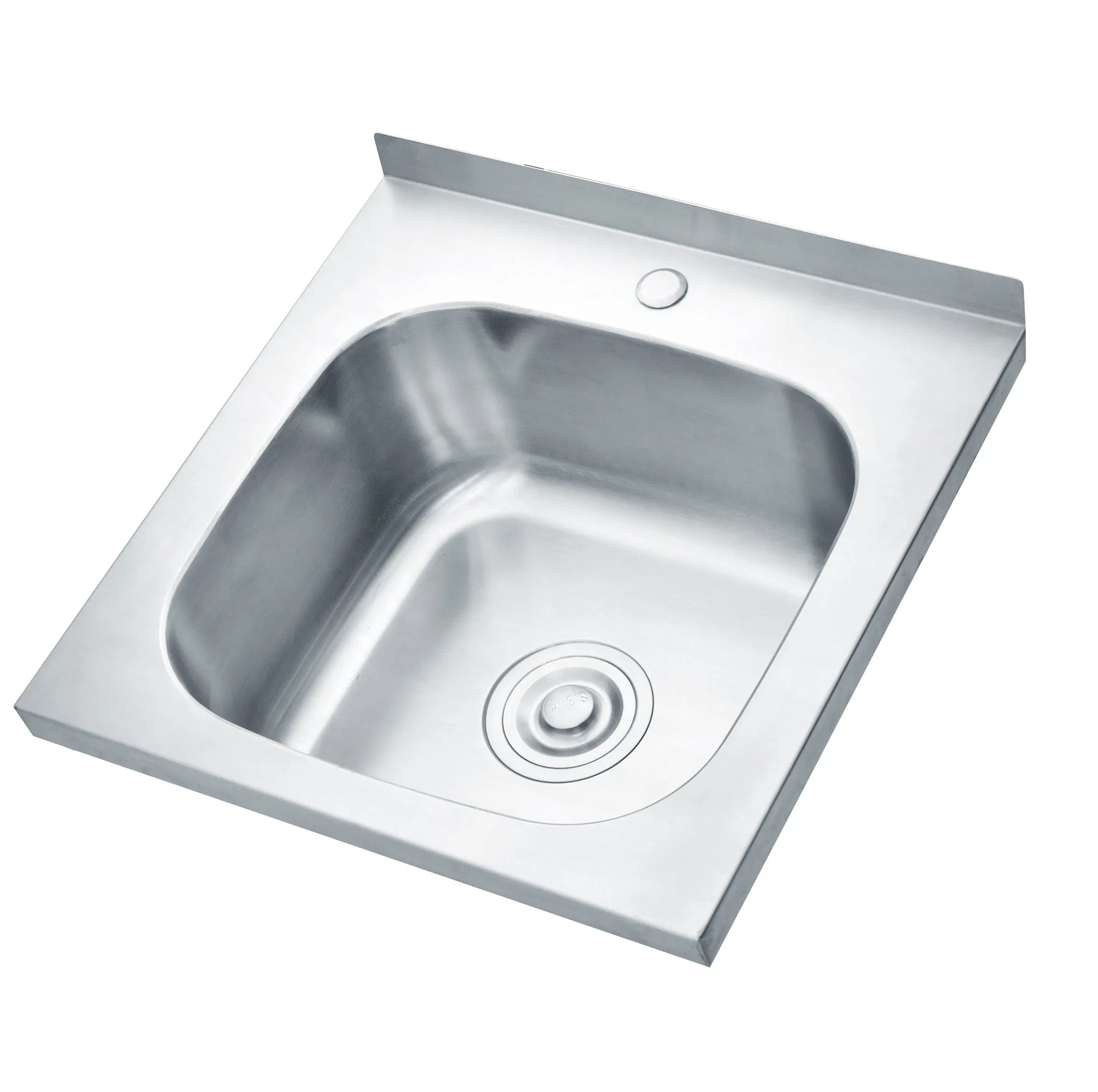 India Hot Sale Single Bowl Kitchen Sink with Plate 304/201 Stainless Steel Utility Sink