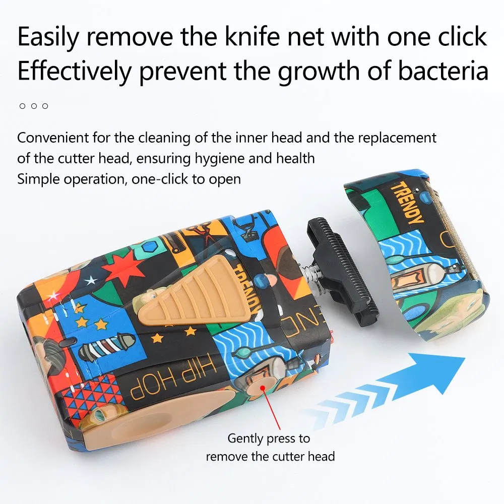 Double Net Dismantling Water Washing Hair Clipper Men's Beard Trimmer Graffiti Shaver