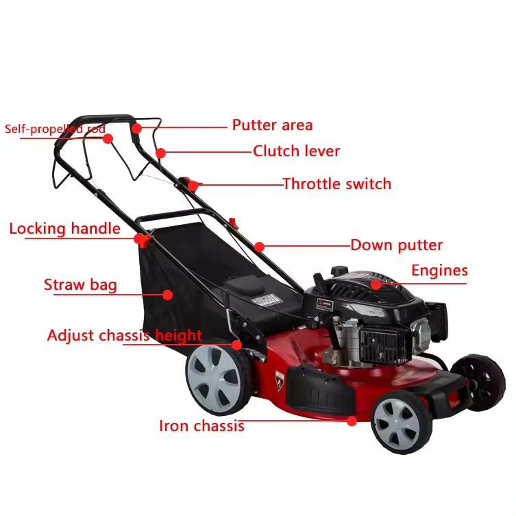 Бензиновая газонокосилка Wenxin 16 дюймов
