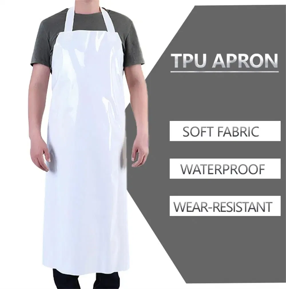 Waterproof Oilproof TPU Food Butcher Store Apron Gardening Aprons