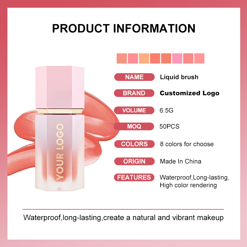 Hot Sale Factory Price OEM/ODM Waterproof Liquid Blush for Face