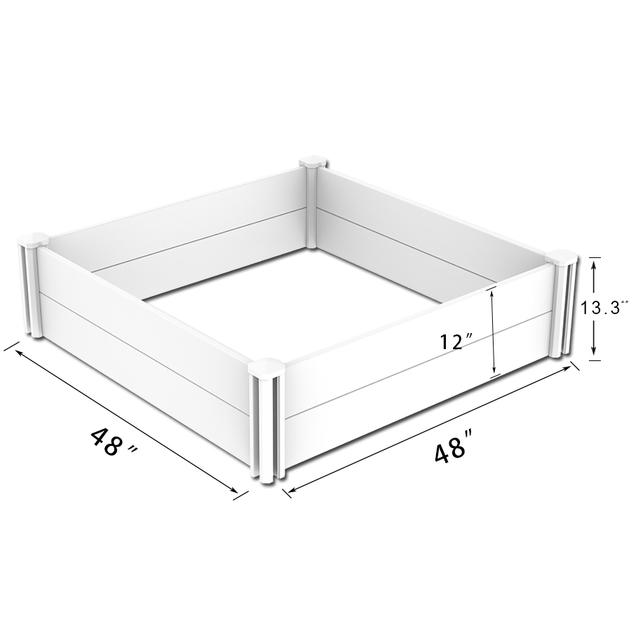Outdoor UV Proof Vinyl PVC Plastic Raised Garden Bed
