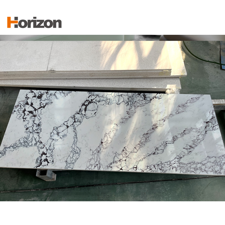 Bulgari Purple Luxury Stone Horizon Artificial Quartz Stone for Kitchen