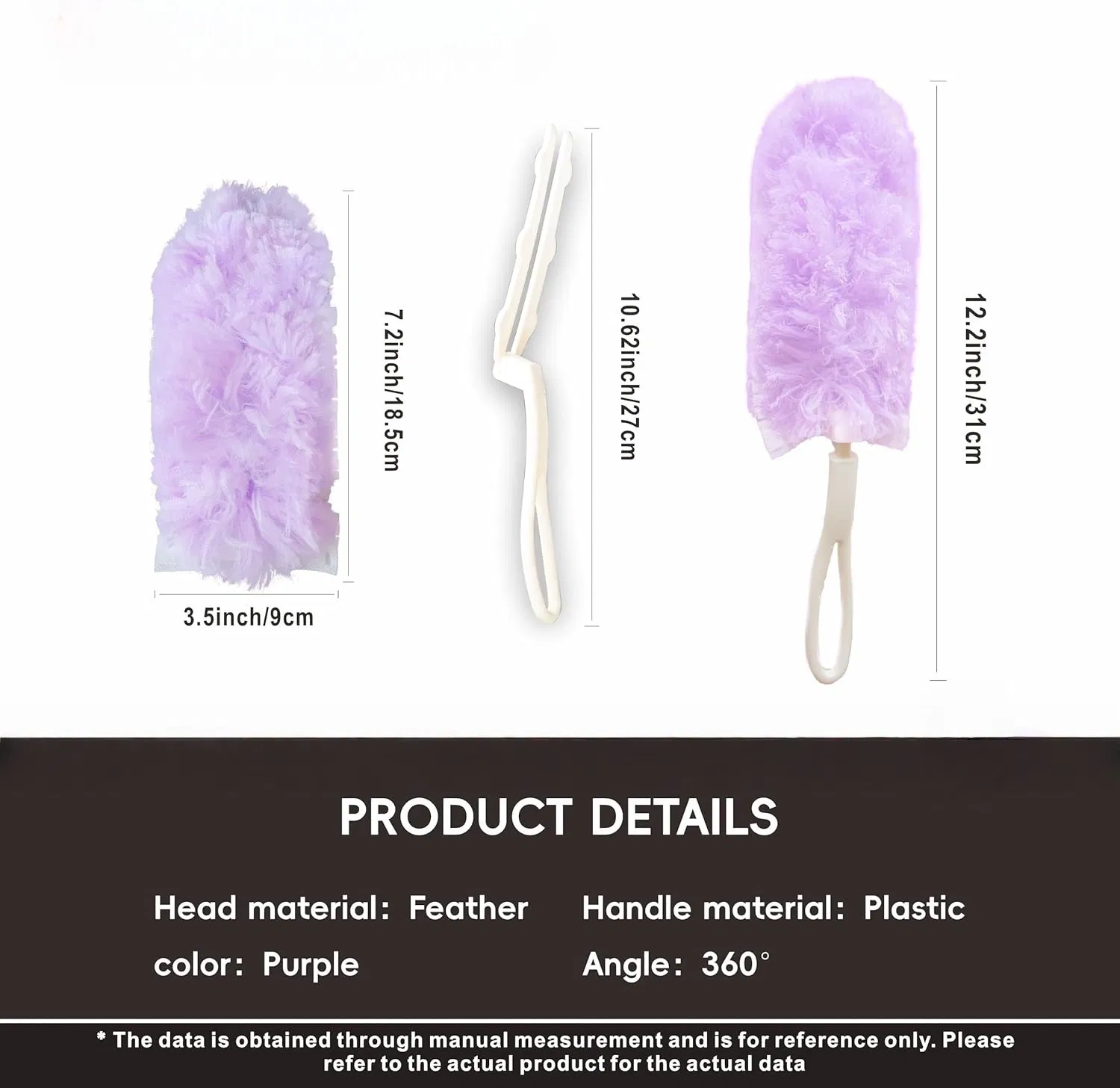 Disposable Dusters Refills 360 Degree Heavy Duty Dusters Refills Unscented Disposable Dusters for Cleaning with Short Handle