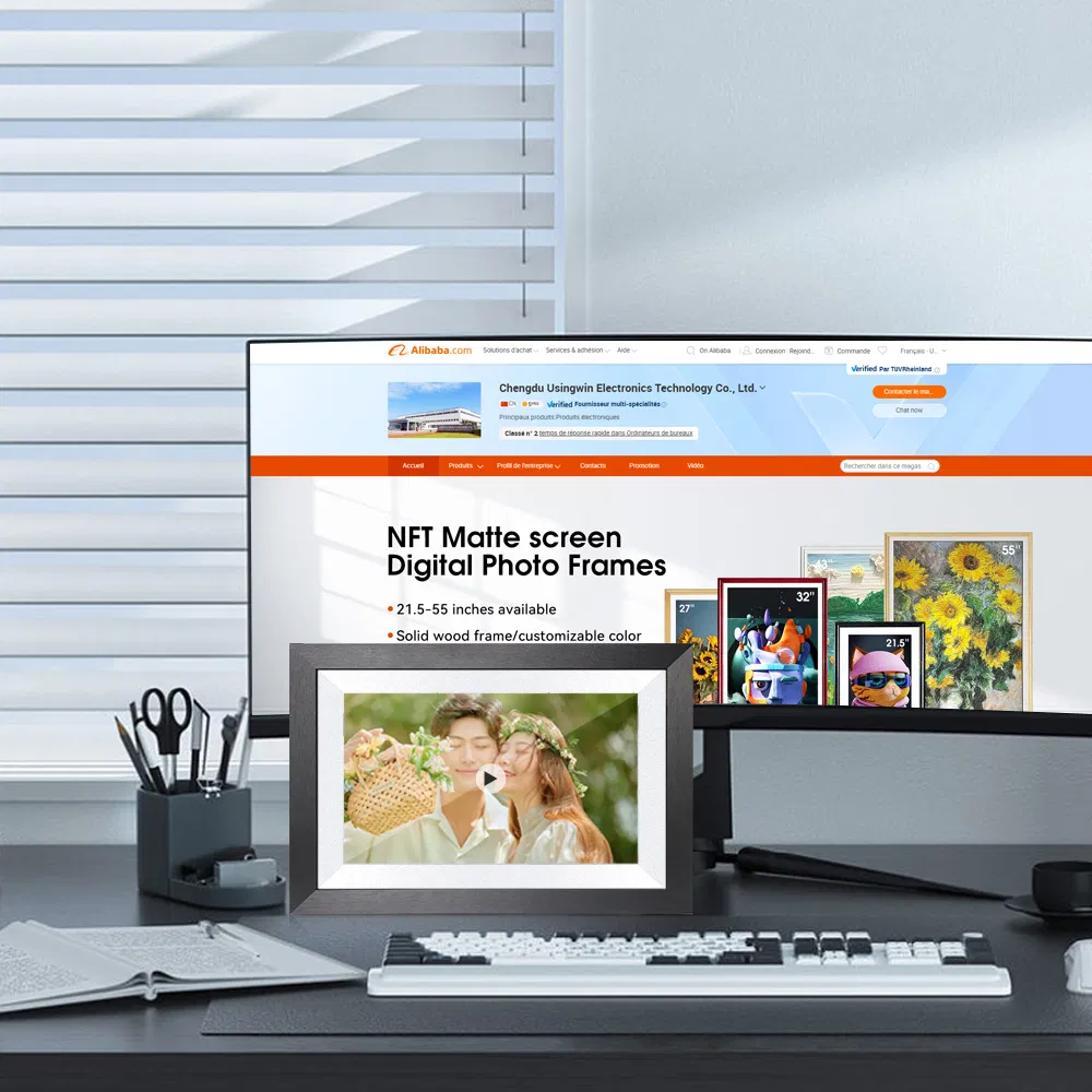 Цифровая фоторамка NFT с управлением через приложение