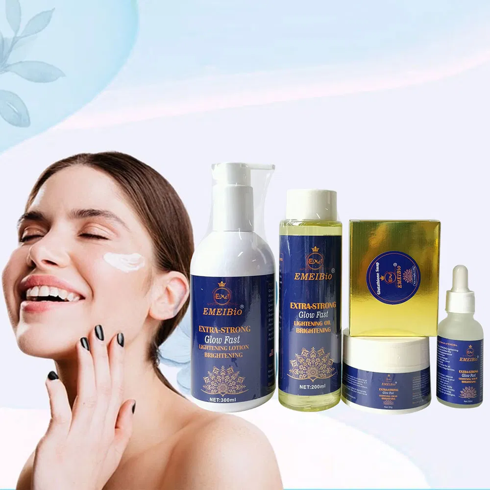 OEM Custom Lightening Glutathione Body Lotion Butter Moisturizer Vitamin C Bleaching Whitening Body Oil Cream for Black Skin