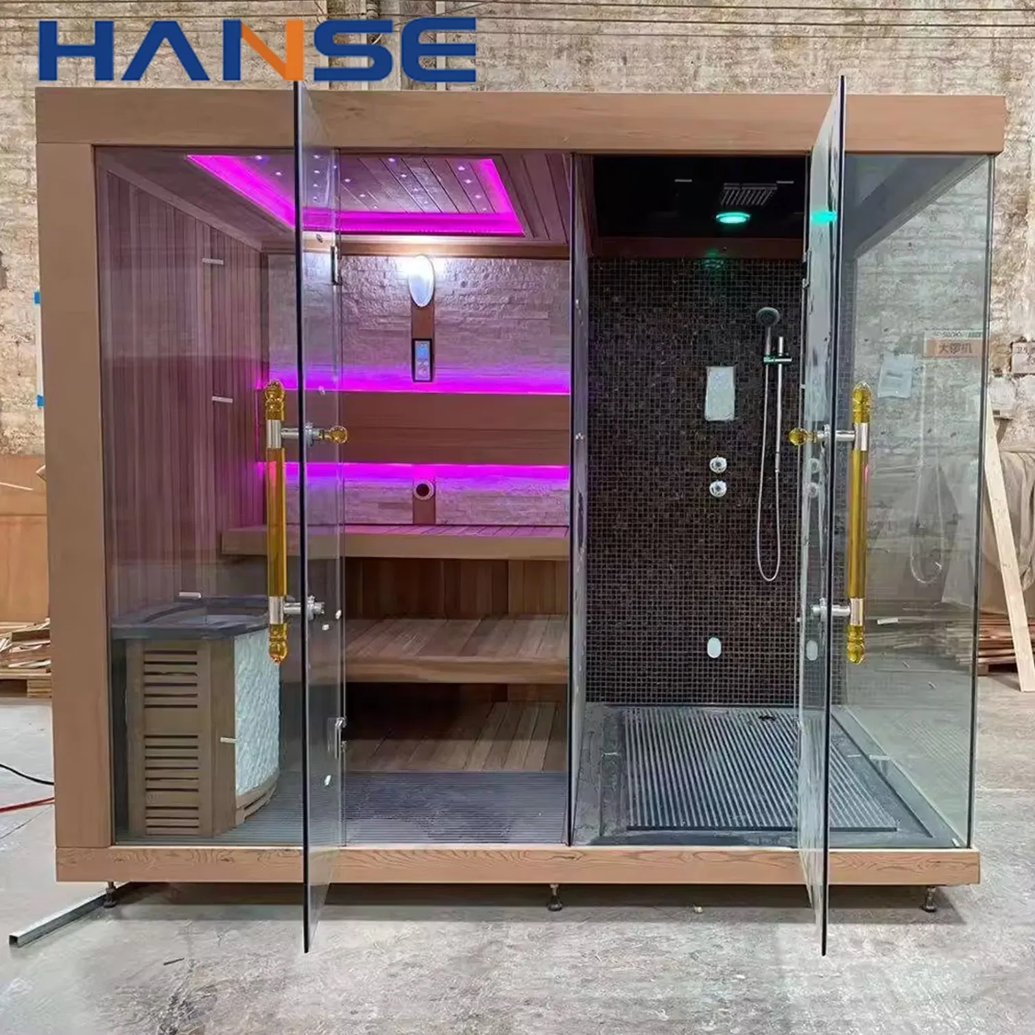 Комбинированная парная с парилкой и душем