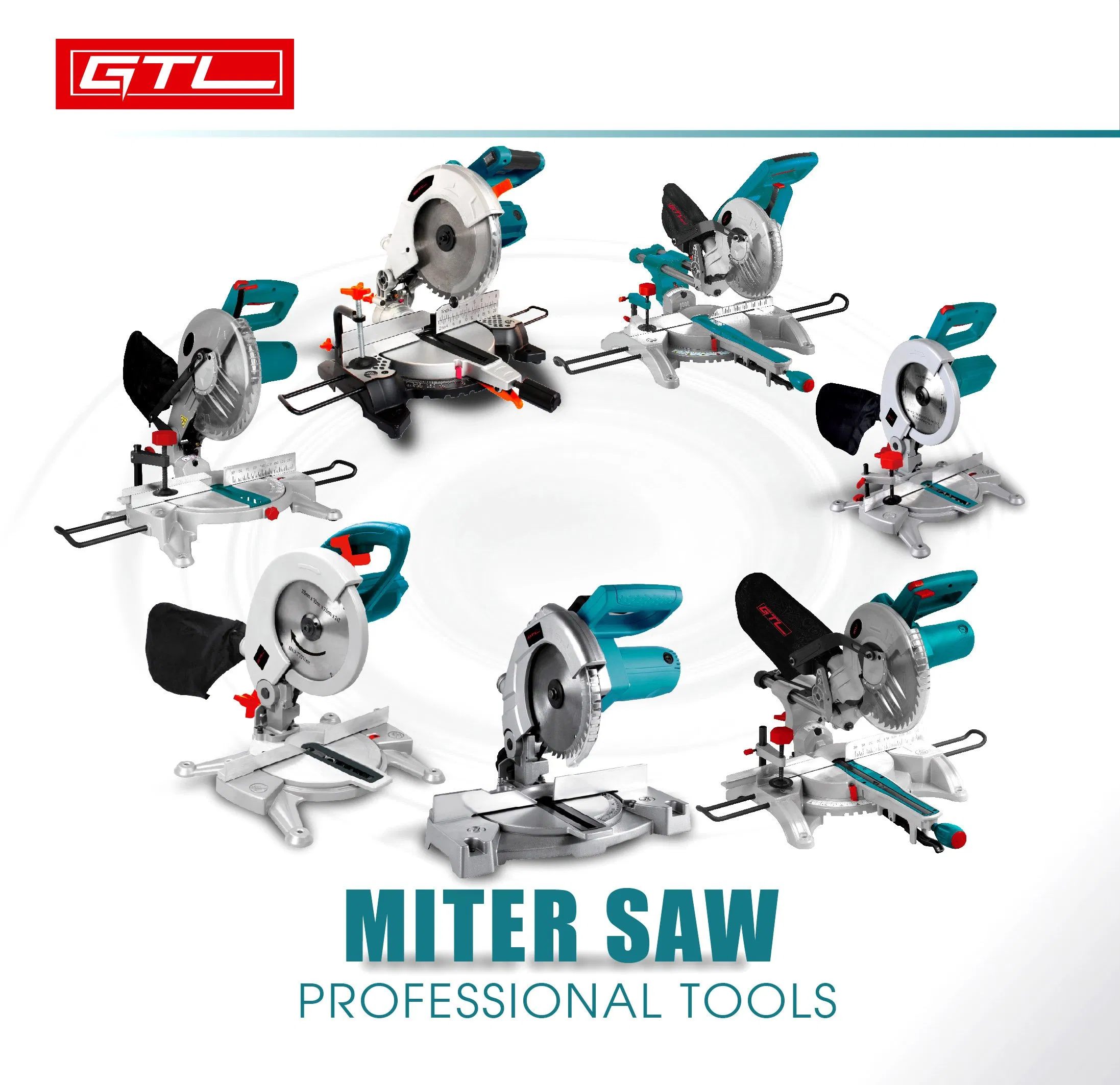 Electric Cutting Tools Slide Compound Miter Saw with Clamp &amp; Dust Bag (MS210-010)
