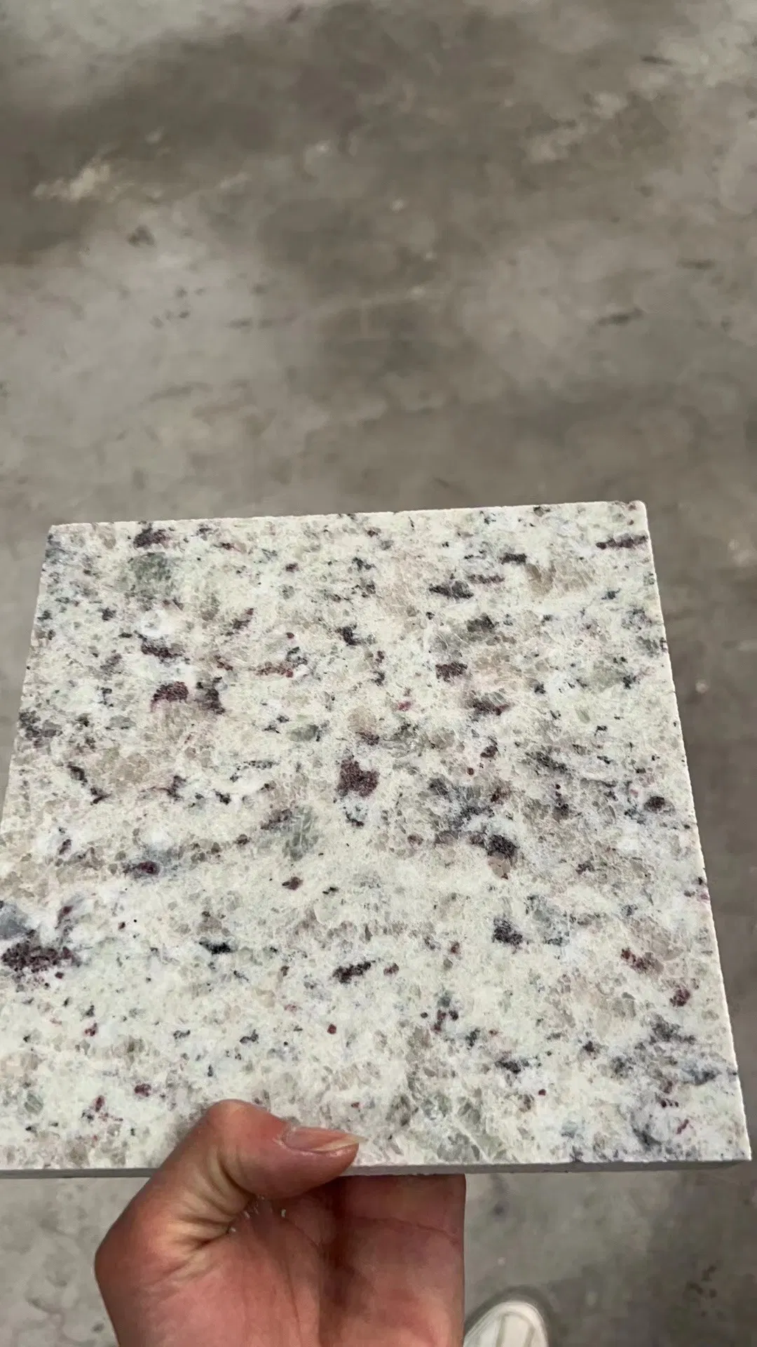 Natural Stone polished white rose granite tiles for interiors/exterior/outdoor floor/wall decoration/cladding