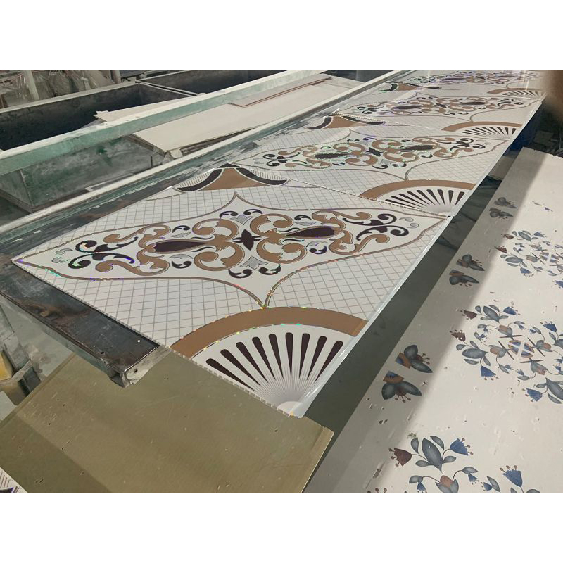 Iraq Somalia Market Dominican PVC Gypsum Ceiling Tile False PVC Grid Ceiling Plafon De PVC 2 by 2 T Bar