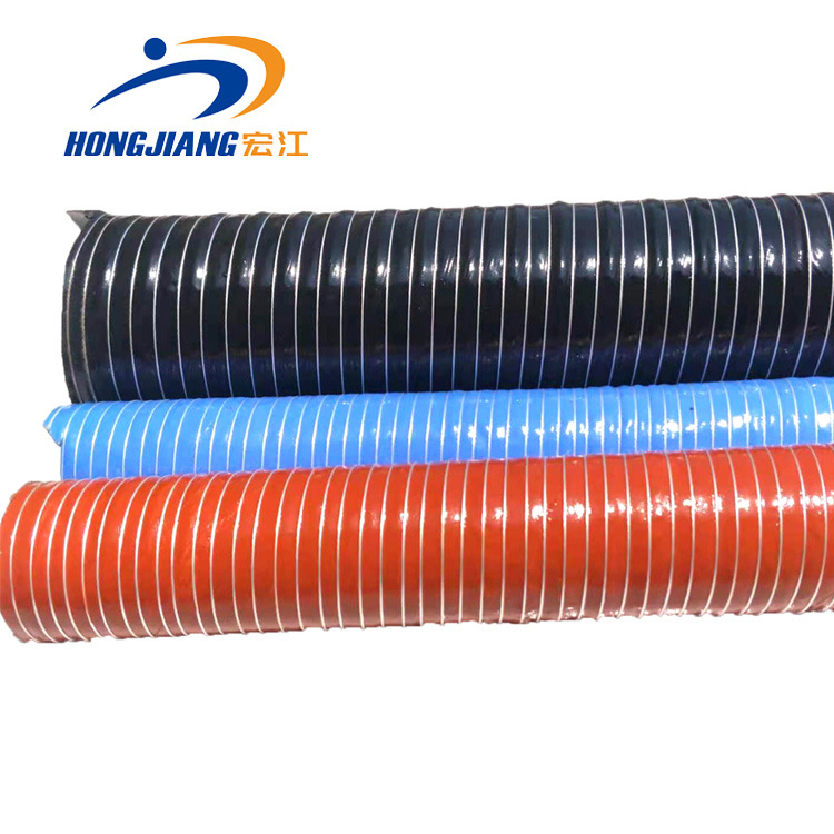 High Temperature Heat Resistant Flexible Silicone Coated Glass Fiber Duct Hose 51 125 150 160 200 250mm Silicone Duct Hose Pipe