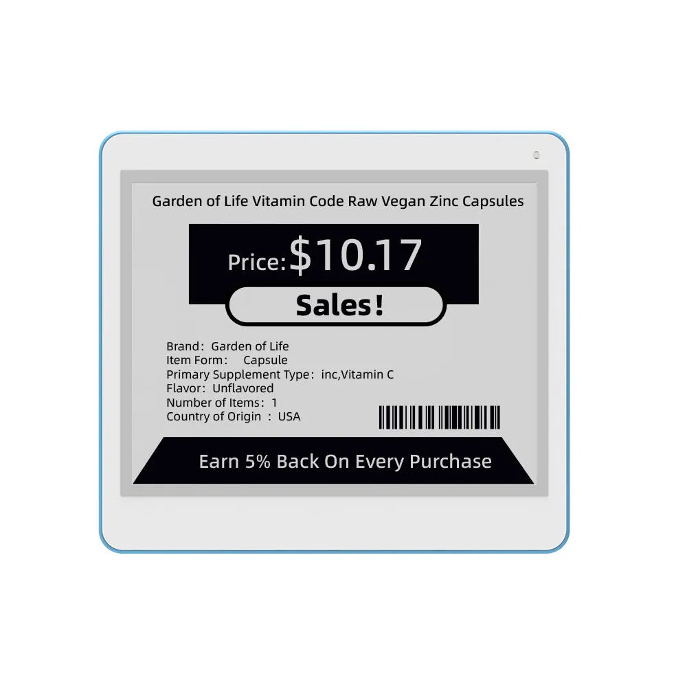 4.2-Inch 3-Color (B/W/R) NFC Battery-Less E-Paper Tag - for Digital Table Tags & Electronic Meeting Boards
