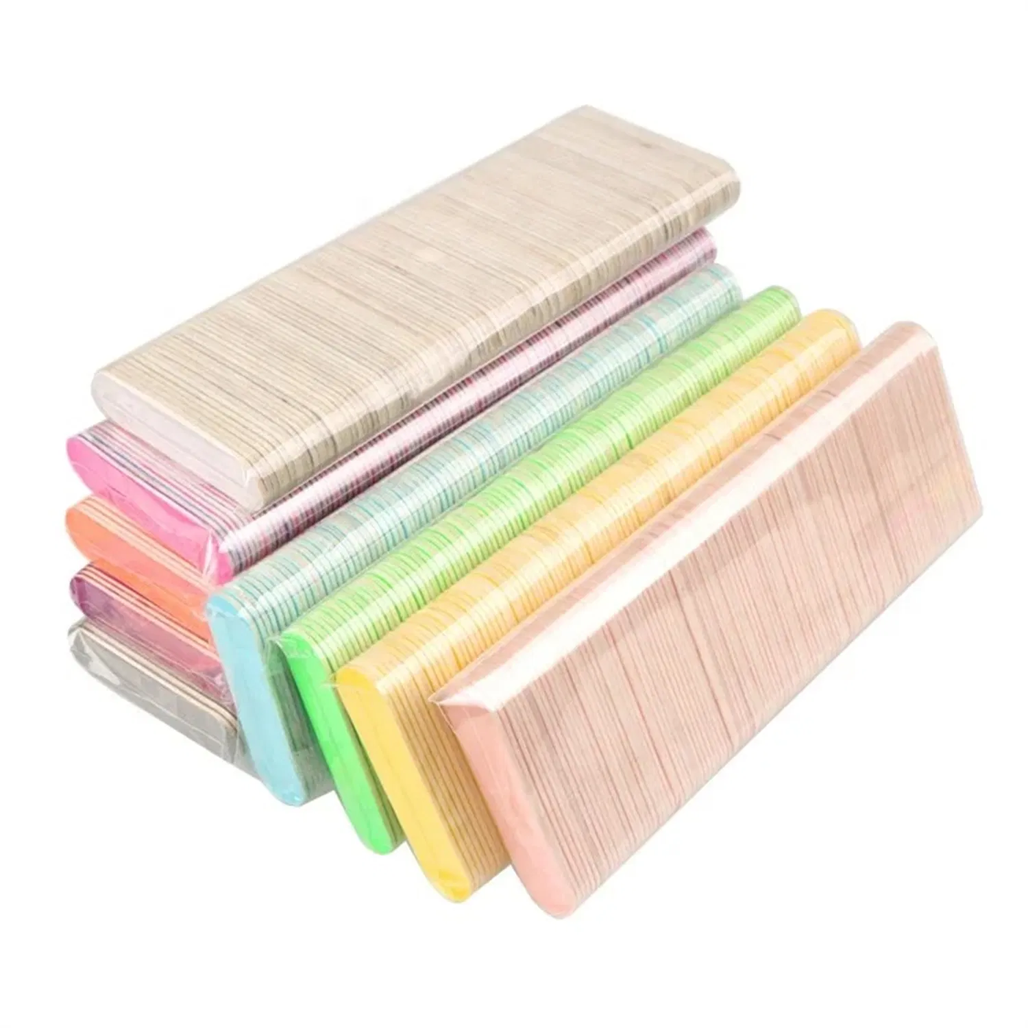 Mini Nail Files Colorful Mini Nail File Cute Wood Chip Double Side Nail File