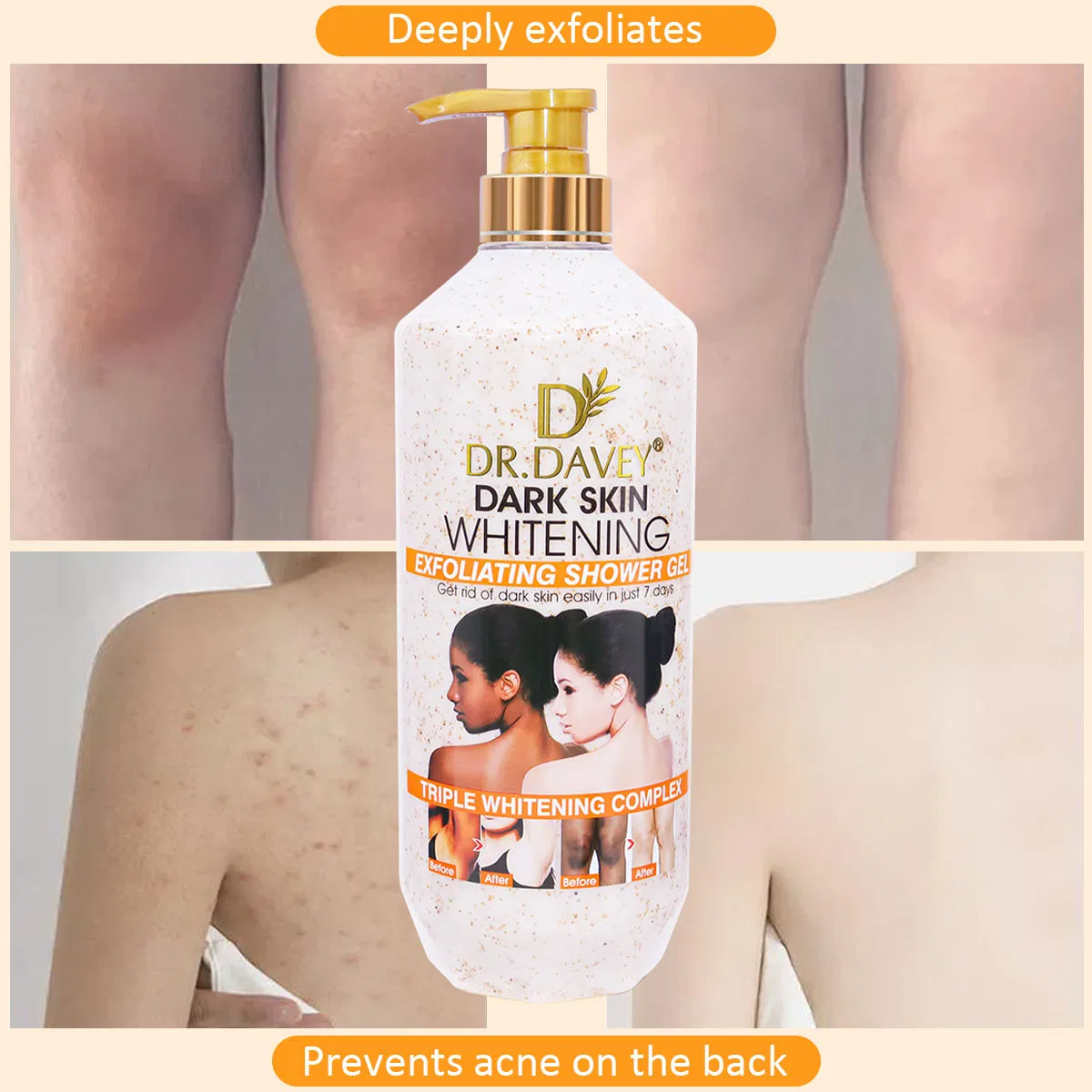 Dr. Davey 7-Day Glow Exfoliating Whitening Shower Gel