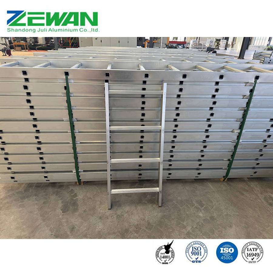 Aluminum Folding Ladder Factory Fixed Multi Purpose Straight Step Ladder