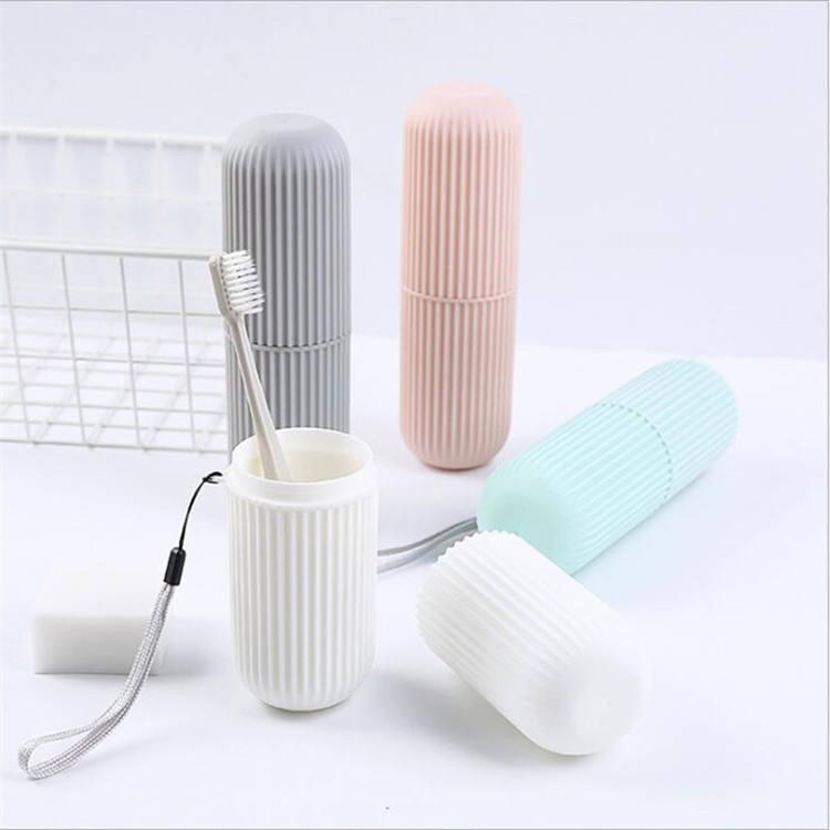 Camping Business Trip Cosmetic Toothpaste Toothbrush Case Holder Travel Water Cup