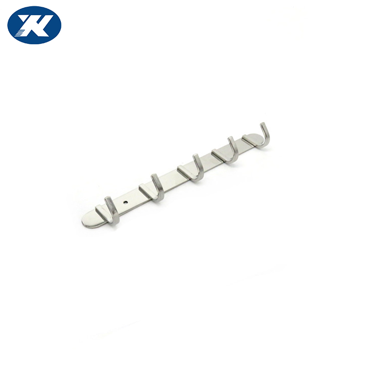 Настенные крючки для одежды 5 шт, нержавеющая сталь и дерево