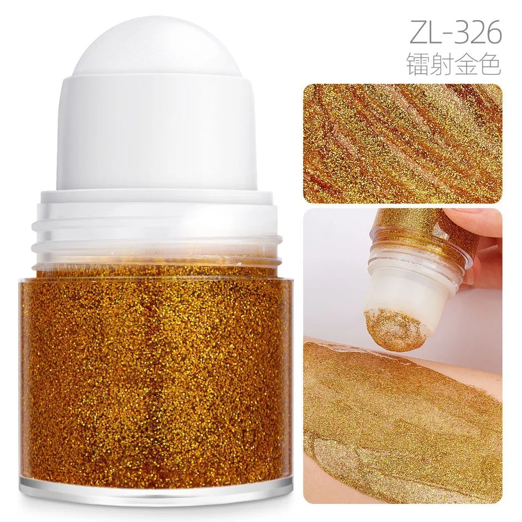 Sparkling Glitter Jelly Roll-on Gel for Face & Body