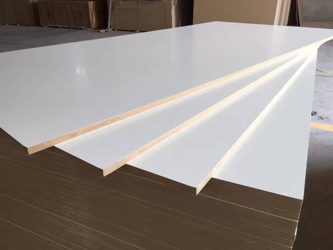 Factory-Pure White Melamine Faced Blockboard in 18mm and Pure Blue and Yellow Melamine Blcock Board in 18mm