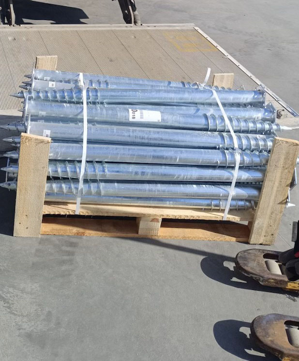 Винтовая свая 800 мм с фланцем для фундамента