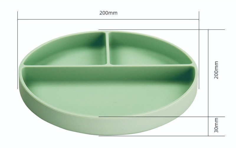 Kids Silicone Baby Dishes Plate- Silicon Toddler Divided Dinner Plates for Adults Silicone Plates