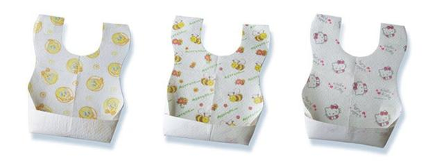 Disposable Waterproof Crumb Catcher Bibs