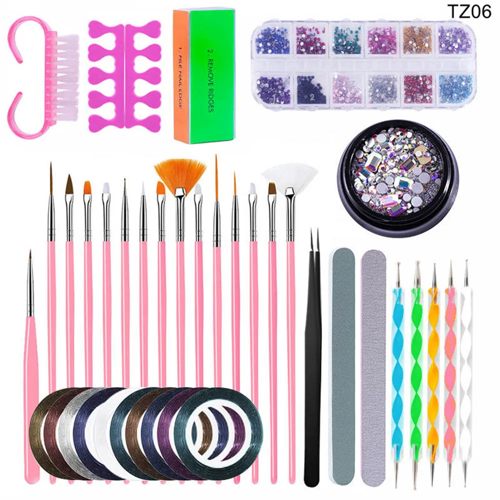 Hot Selling Nail Tools Set Nail Lamp Nail Dril Nail File Paint Pen Manicure Set